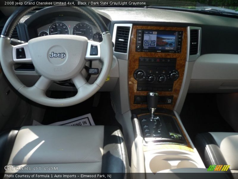 Black / Dark Slate Gray/Light Graystone 2008 Jeep Grand Cherokee Limited 4x4