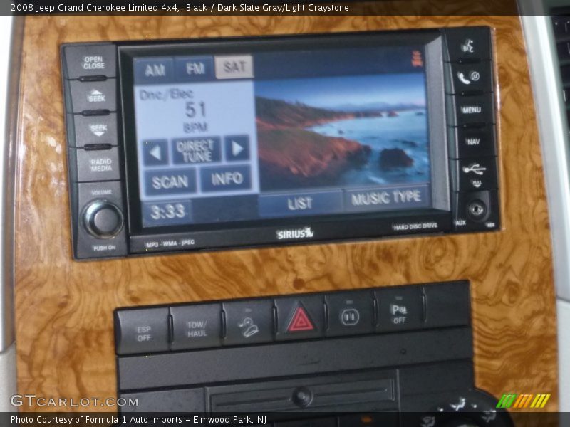 Black / Dark Slate Gray/Light Graystone 2008 Jeep Grand Cherokee Limited 4x4