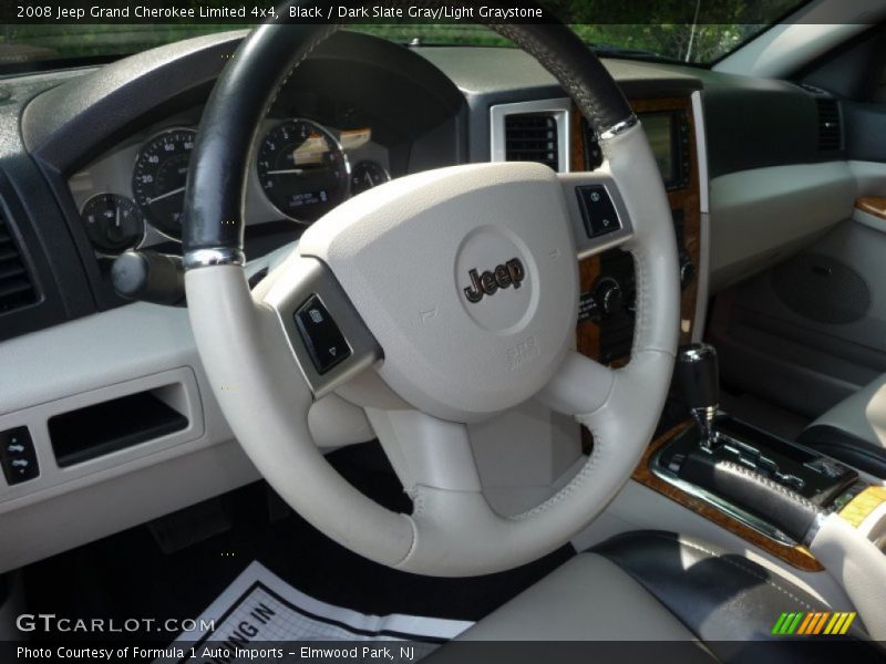 Black / Dark Slate Gray/Light Graystone 2008 Jeep Grand Cherokee Limited 4x4