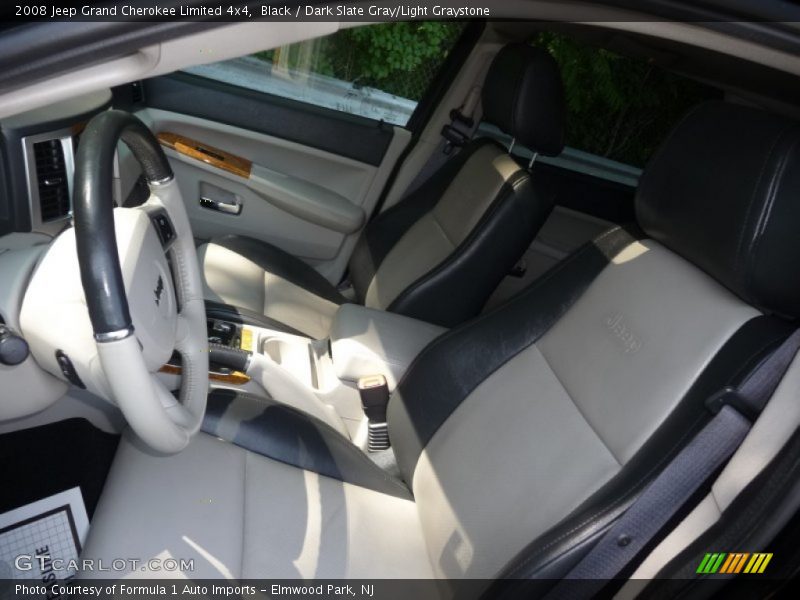 Black / Dark Slate Gray/Light Graystone 2008 Jeep Grand Cherokee Limited 4x4