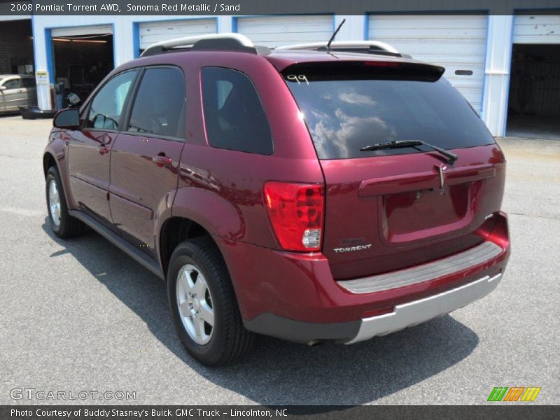 Sonoma Red Metallic / Sand 2008 Pontiac Torrent AWD
