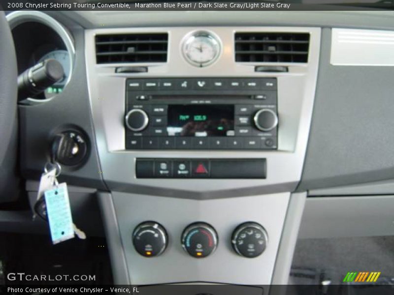 Marathon Blue Pearl / Dark Slate Gray/Light Slate Gray 2008 Chrysler Sebring Touring Convertible
