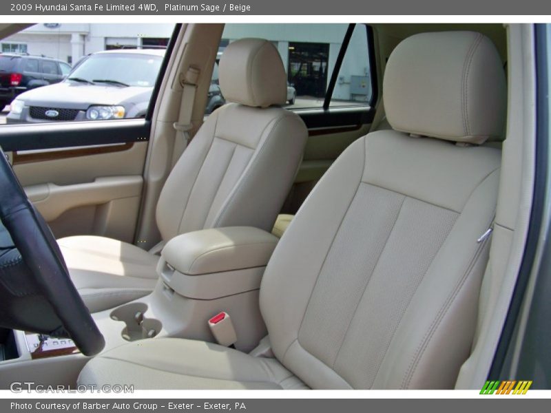 Platinum Sage / Beige 2009 Hyundai Santa Fe Limited 4WD