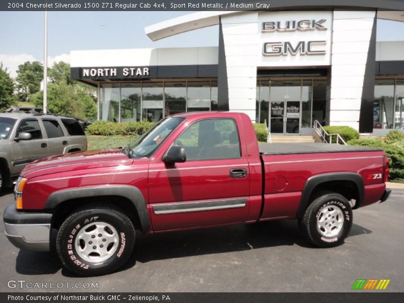 Sport Red Metallic / Medium Gray 2004 Chevrolet Silverado 1500 Z71 Regular Cab 4x4