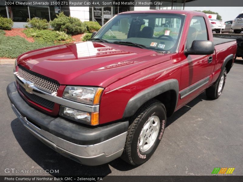 Sport Red Metallic / Medium Gray 2004 Chevrolet Silverado 1500 Z71 Regular Cab 4x4