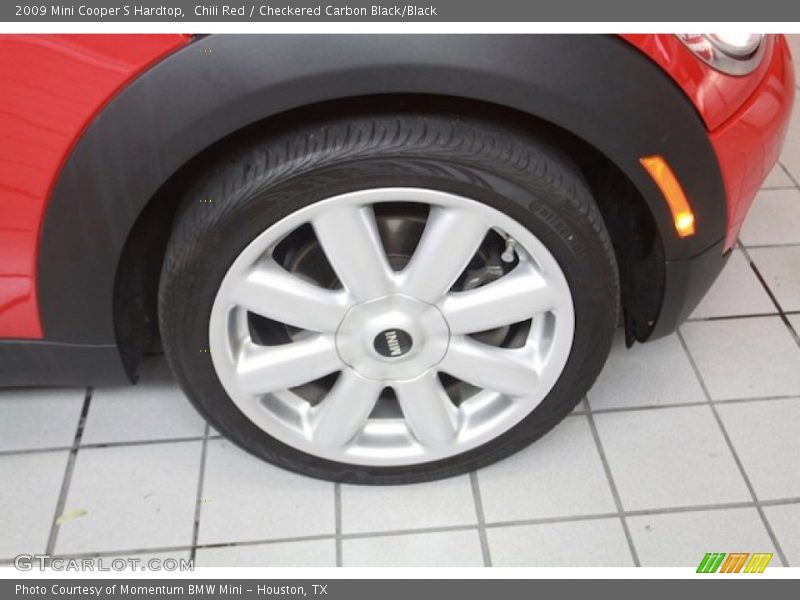 Chili Red / Checkered Carbon Black/Black 2009 Mini Cooper S Hardtop