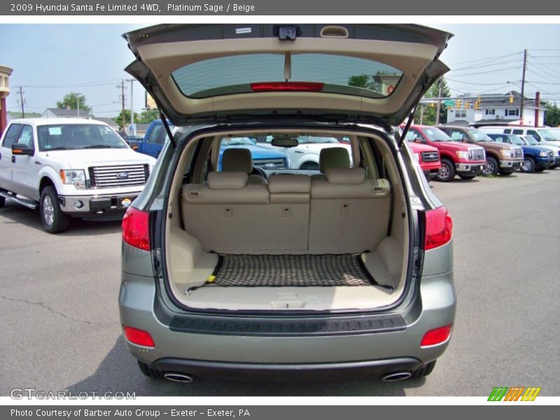 Platinum Sage / Beige 2009 Hyundai Santa Fe Limited 4WD