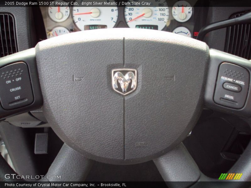 Bright Silver Metallic / Dark Slate Gray 2005 Dodge Ram 1500 ST Regular Cab