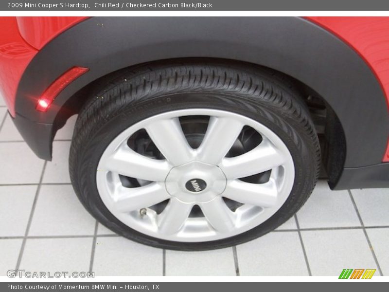 Chili Red / Checkered Carbon Black/Black 2009 Mini Cooper S Hardtop