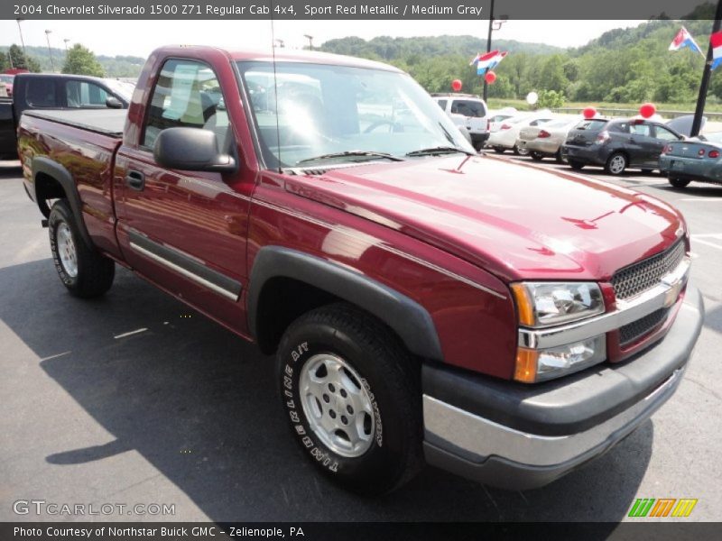 Sport Red Metallic / Medium Gray 2004 Chevrolet Silverado 1500 Z71 Regular Cab 4x4