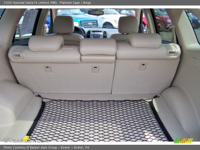 Platinum Sage / Beige 2009 Hyundai Santa Fe Limited 4WD