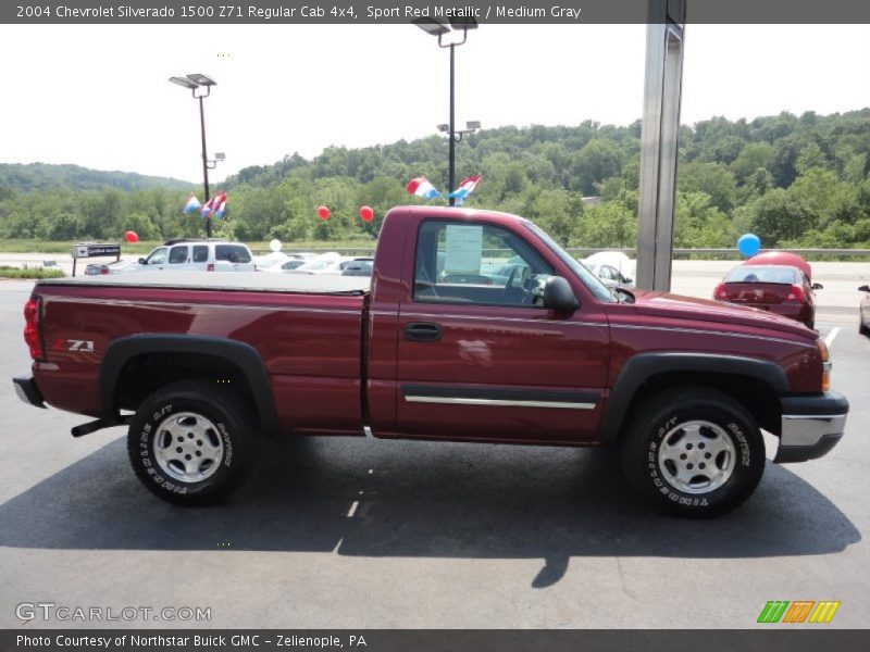 Sport Red Metallic / Medium Gray 2004 Chevrolet Silverado 1500 Z71 Regular Cab 4x4