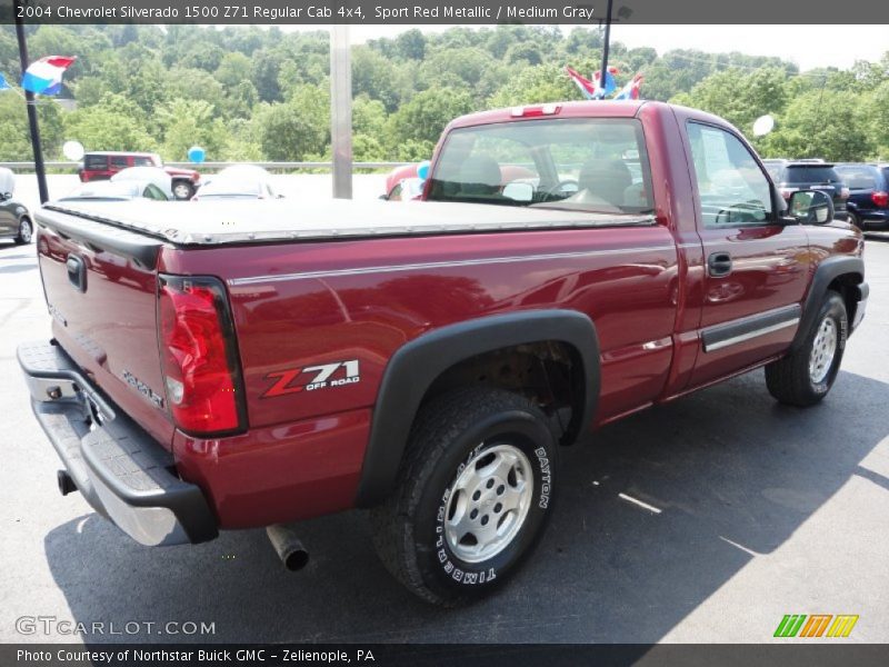 Sport Red Metallic / Medium Gray 2004 Chevrolet Silverado 1500 Z71 Regular Cab 4x4