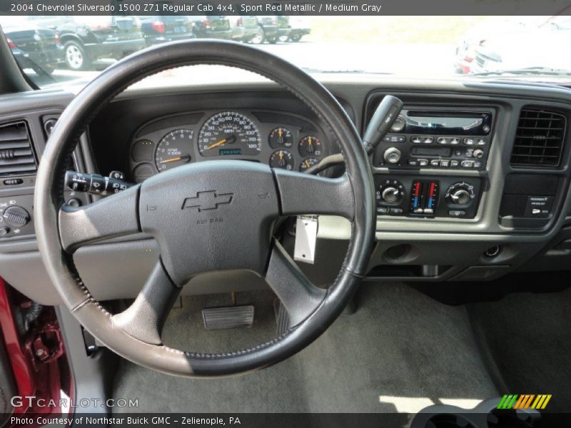 Sport Red Metallic / Medium Gray 2004 Chevrolet Silverado 1500 Z71 Regular Cab 4x4