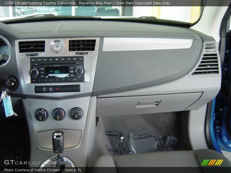 Marathon Blue Pearl / Dark Slate Gray/Light Slate Gray 2008 Chrysler Sebring Touring Convertible