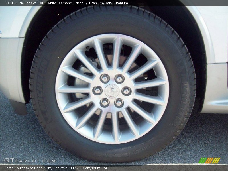 White Diamond Tricoat / Titanium/Dark Titanium 2011 Buick Enclave CXL