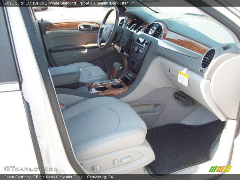 White Diamond Tricoat / Titanium/Dark Titanium 2011 Buick Enclave CXL