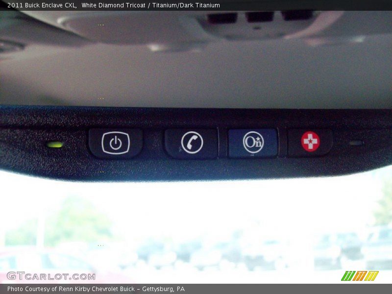 White Diamond Tricoat / Titanium/Dark Titanium 2011 Buick Enclave CXL