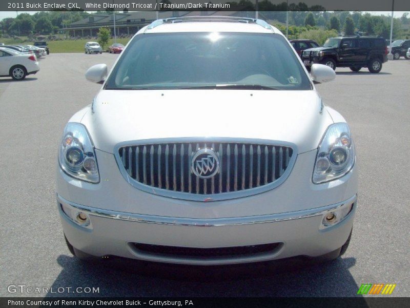 White Diamond Tricoat / Titanium/Dark Titanium 2011 Buick Enclave CXL