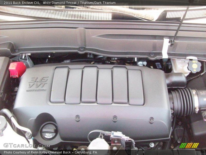 White Diamond Tricoat / Titanium/Dark Titanium 2011 Buick Enclave CXL