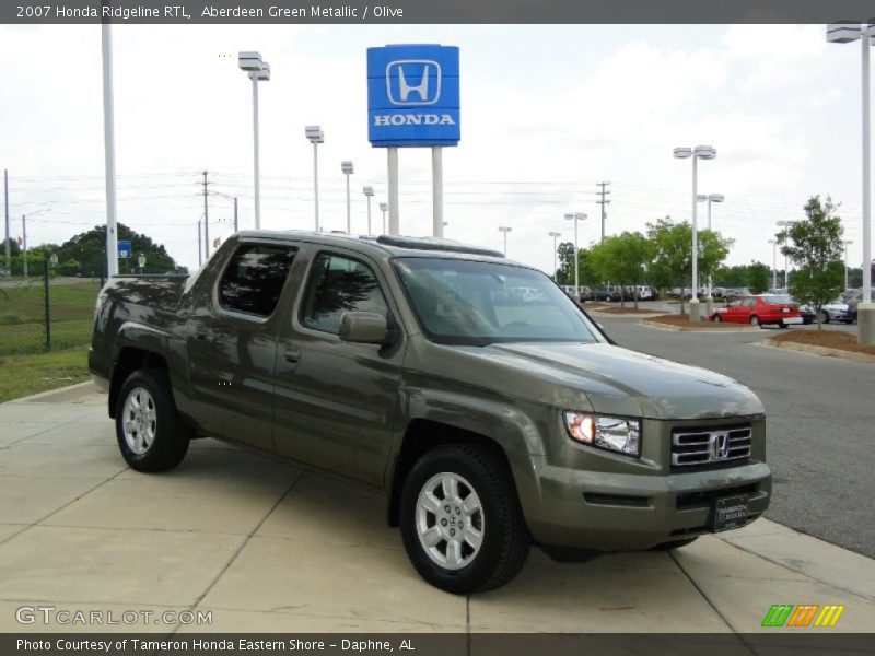 Aberdeen Green Metallic / Olive 2007 Honda Ridgeline RTL