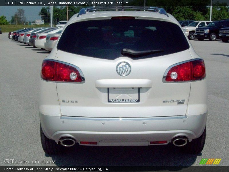 White Diamond Tricoat / Titanium/Dark Titanium 2011 Buick Enclave CXL