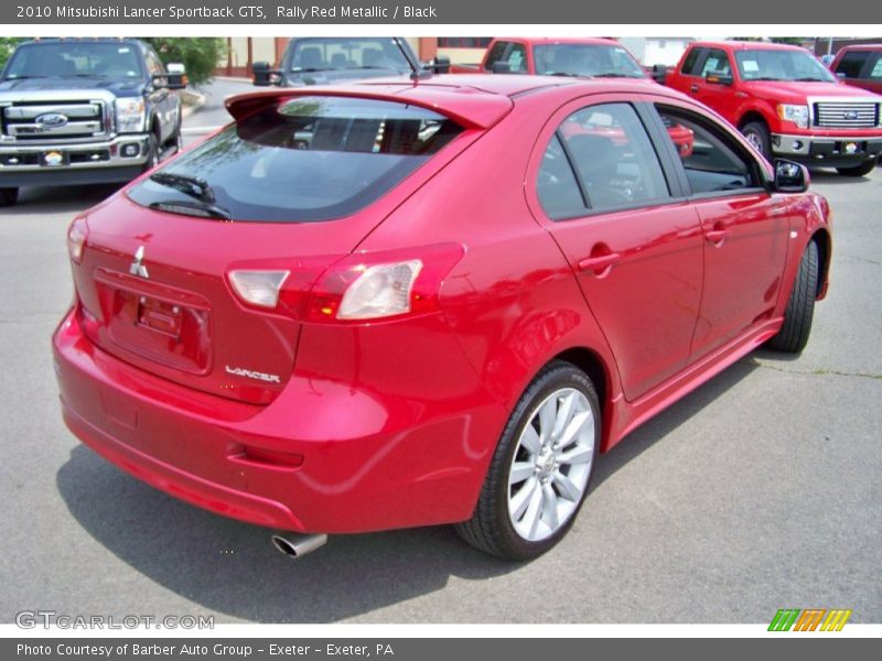 Rally Red Metallic / Black 2010 Mitsubishi Lancer Sportback GTS