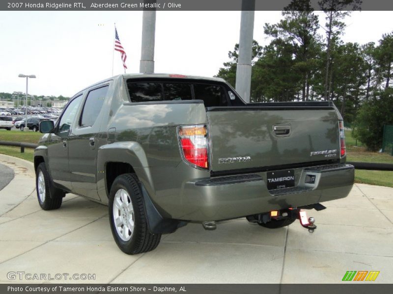 Aberdeen Green Metallic / Olive 2007 Honda Ridgeline RTL
