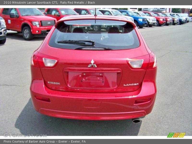 Rally Red Metallic / Black 2010 Mitsubishi Lancer Sportback GTS