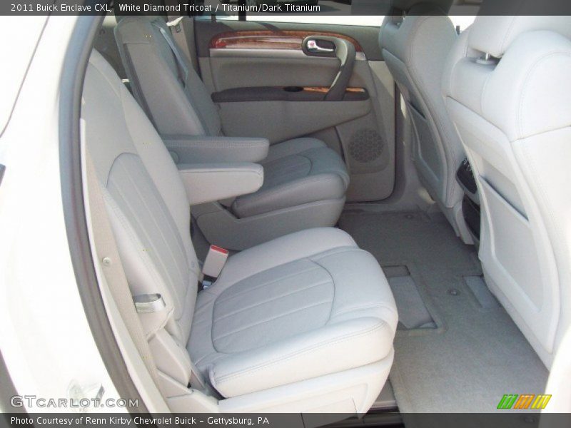 White Diamond Tricoat / Titanium/Dark Titanium 2011 Buick Enclave CXL