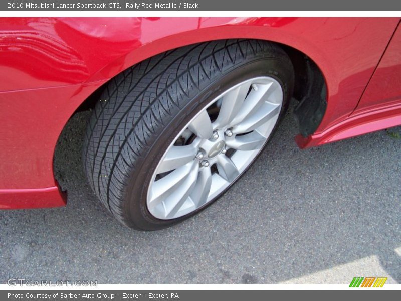 Rally Red Metallic / Black 2010 Mitsubishi Lancer Sportback GTS