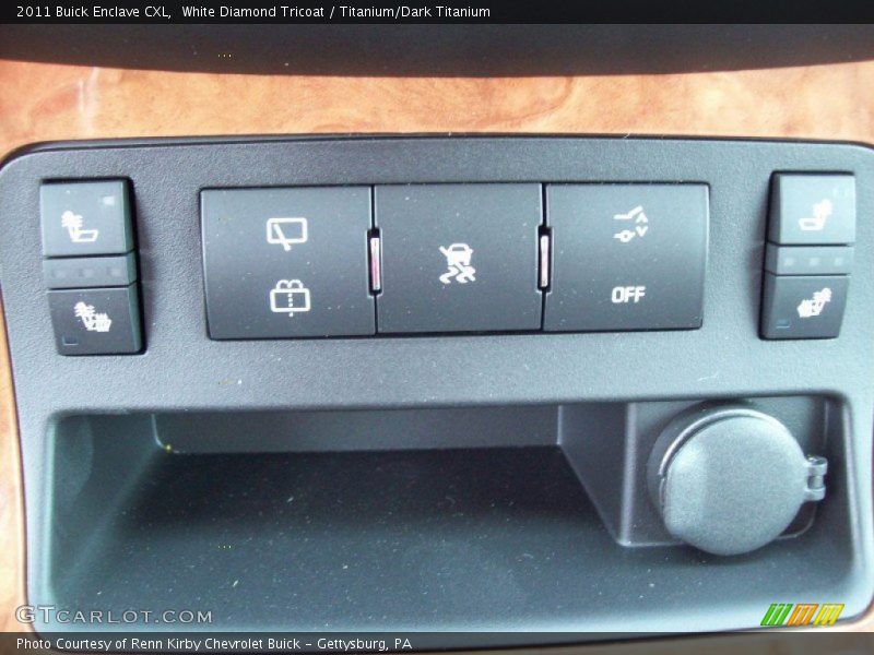 White Diamond Tricoat / Titanium/Dark Titanium 2011 Buick Enclave CXL