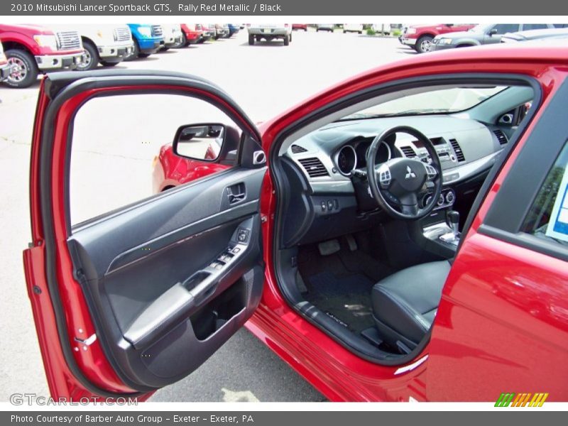 Rally Red Metallic / Black 2010 Mitsubishi Lancer Sportback GTS