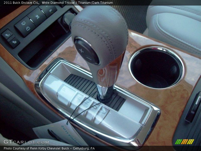 White Diamond Tricoat / Titanium/Dark Titanium 2011 Buick Enclave CXL