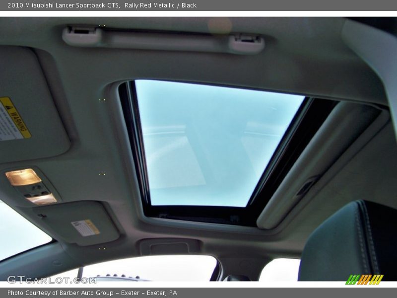 Rally Red Metallic / Black 2010 Mitsubishi Lancer Sportback GTS