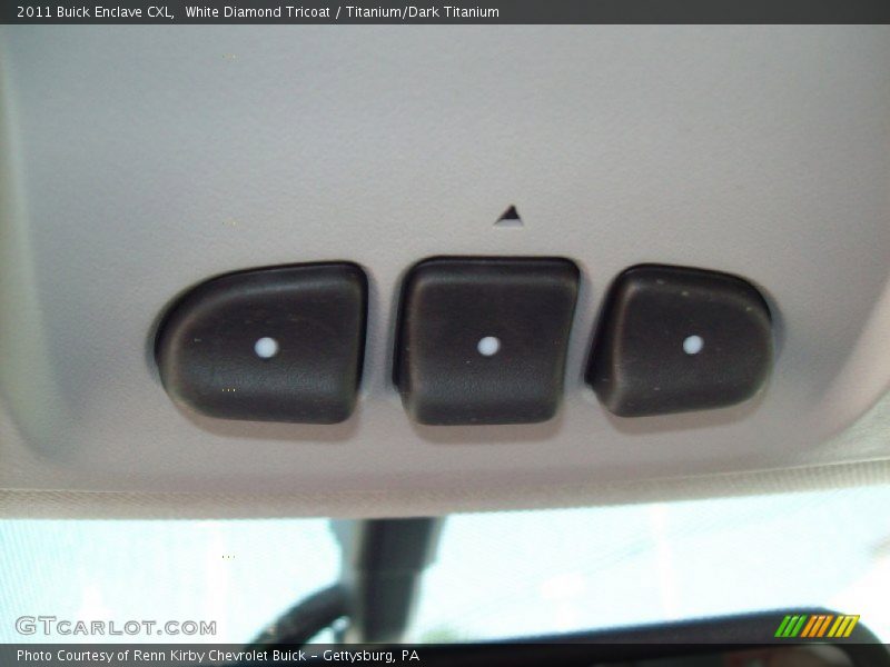 White Diamond Tricoat / Titanium/Dark Titanium 2011 Buick Enclave CXL