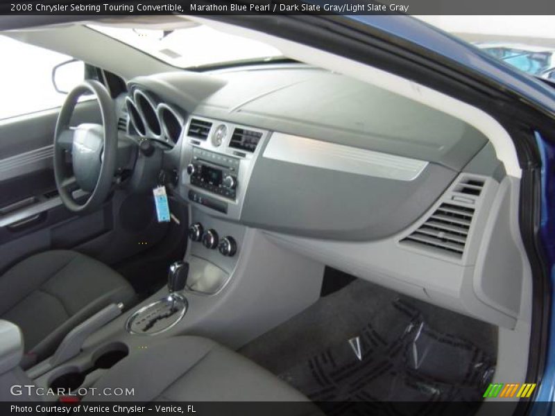 Marathon Blue Pearl / Dark Slate Gray/Light Slate Gray 2008 Chrysler Sebring Touring Convertible
