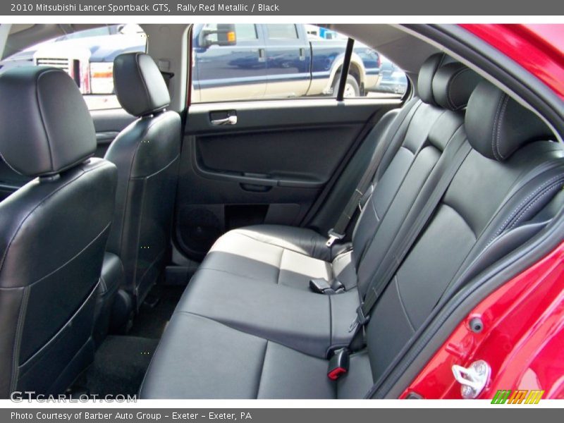 Rally Red Metallic / Black 2010 Mitsubishi Lancer Sportback GTS