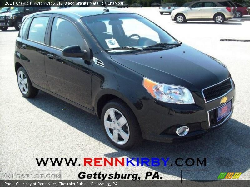 Black Granite Metallic / Charcoal 2011 Chevrolet Aveo Aveo5 LT