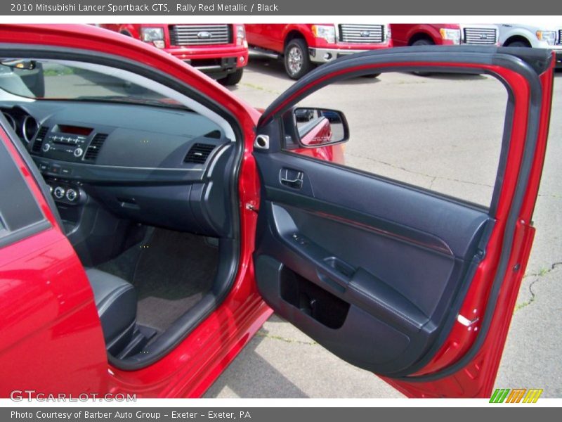 Rally Red Metallic / Black 2010 Mitsubishi Lancer Sportback GTS