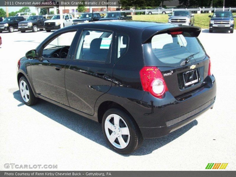 Black Granite Metallic / Charcoal 2011 Chevrolet Aveo Aveo5 LT
