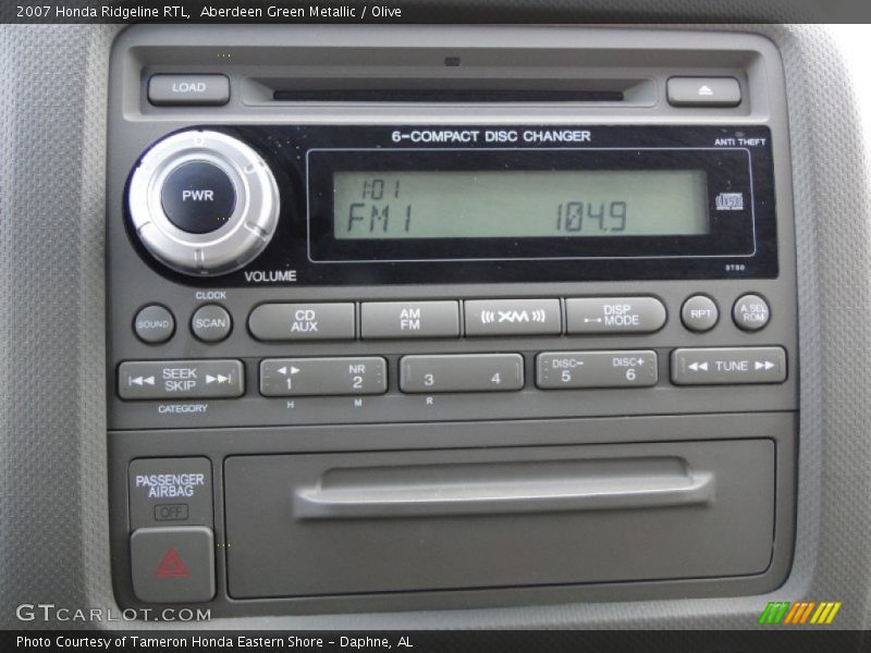 Aberdeen Green Metallic / Olive 2007 Honda Ridgeline RTL