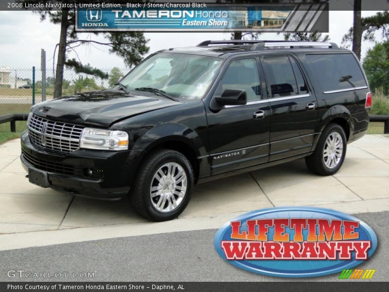 Black / Stone/Charcoal Black 2008 Lincoln Navigator L Limited Edition