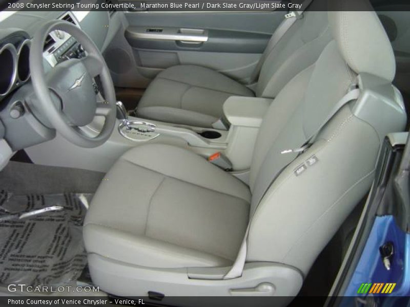 Marathon Blue Pearl / Dark Slate Gray/Light Slate Gray 2008 Chrysler Sebring Touring Convertible