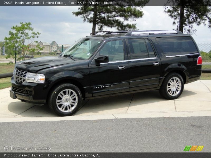 Black / Stone/Charcoal Black 2008 Lincoln Navigator L Limited Edition