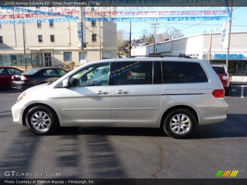 Silver Pearl Metallic / Gray 2008 Honda Odyssey EX