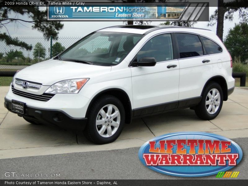 Taffeta White / Gray 2009 Honda CR-V EX