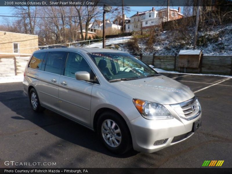 Silver Pearl Metallic / Gray 2008 Honda Odyssey EX