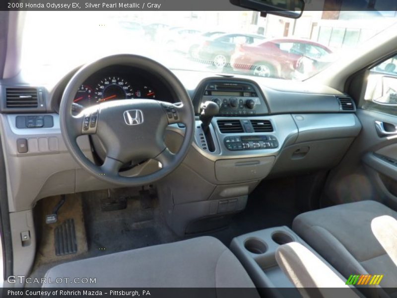Silver Pearl Metallic / Gray 2008 Honda Odyssey EX