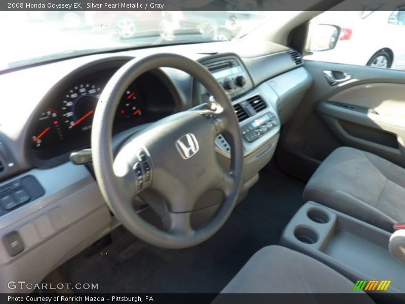 Silver Pearl Metallic / Gray 2008 Honda Odyssey EX